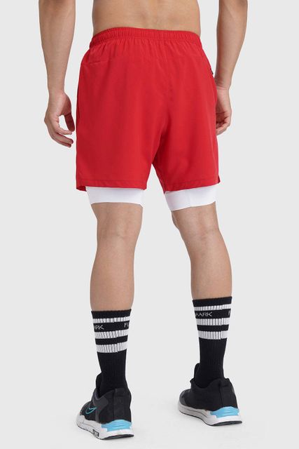 FuaarK Solid Men Red Running Shorts - Image 6