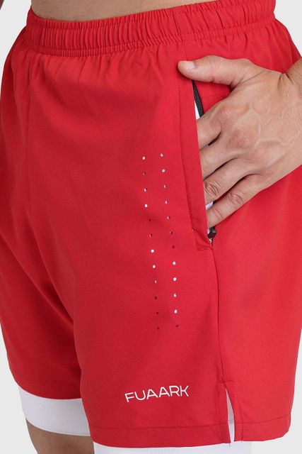 FuaarK Solid Men Red Running Shorts - Image 7