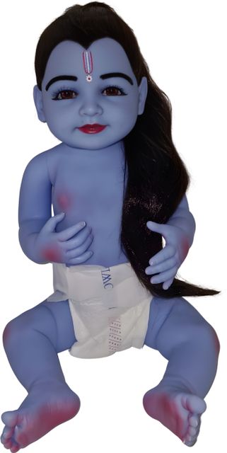 Redham Silicone Laddu Gopal Idol, 60 cm, Blue - Image 6