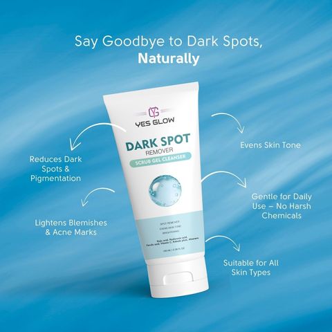 YES GLOW Dark Spot Remover Scrub Gel Cleanser (100 ml) - Image 5