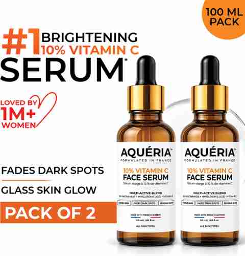 Aqueria 10% Vitamin C Face Serum with Niacinamide & Hyaluronic Acid, - Image 5