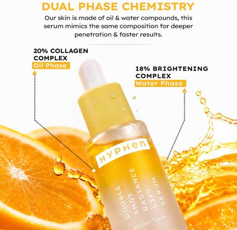 HYPHEN Double Shot 18% Brightening + 20% Collagen Face Serum 10ml - Image 7