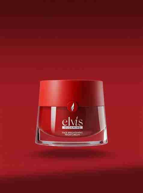 Elvis Face Brightening Night Cream| Skin Whitening & Glowing Cream | For All Skin Types | Men & Women (65 g) - Image 3