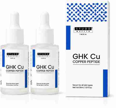 Studd Muffyn GHK Cu Copper Peptide Serum | Scar Repair & Collagen Support [ Pack of 2 ] Price in India - Buy Studd Muffyn GHK Cu Copper Peptide Serum
