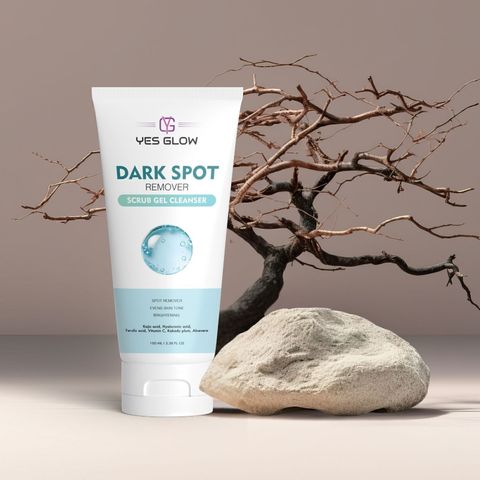 YES GLOW Dark Spot Remover Scrub Gel Cleanser (100 ml) - Image 4