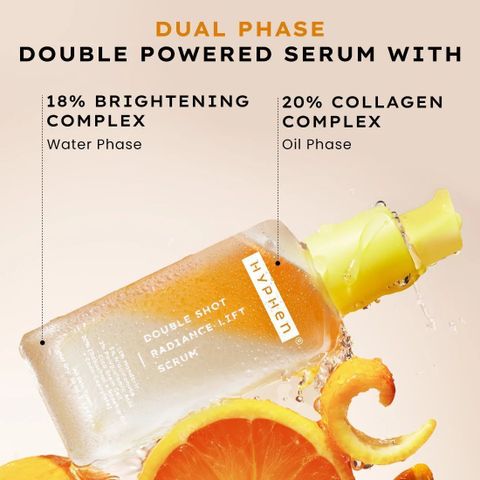 HYPHEN Double Shot 18% Brightening + 20% Collagen Face Serum, 50ml - Image 7