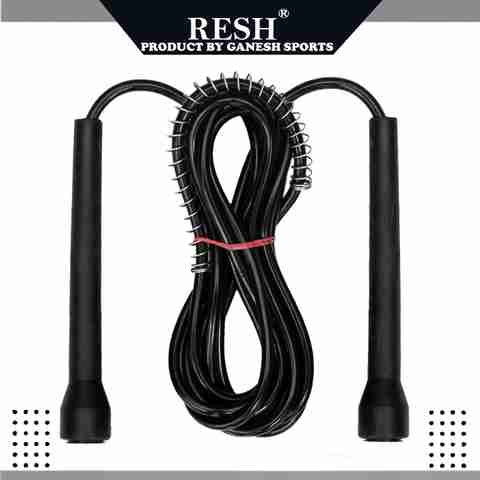 Resh (Black) Skipping Rope Freestyle Skipping Rope (Black, Length: 275 cm) - Image 5
