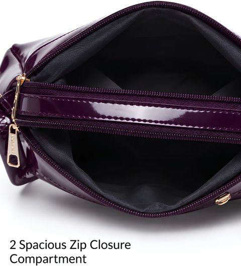 CarryLux Purple Women Sling Bag CLX245 - Image 6