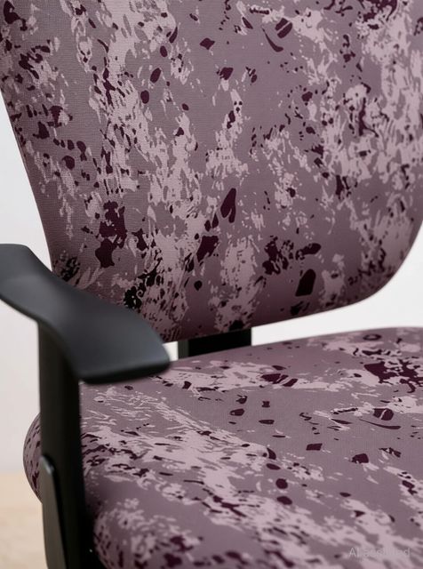 Cortina Polyester 1 Seater Chair Floral Cover (Blue, Black) - Image 7