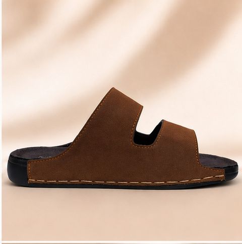 Nyzora Men Slides (Brown , 7) - Image 6