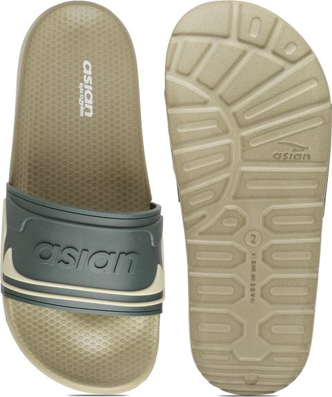 asian Boys Slip On Slipper Flip Flop (Beige , 8-9 Years) - Image 6