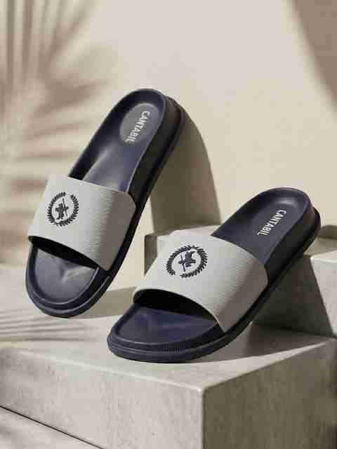 CANTABIL Men Slides (Navy , 8) - Image 5