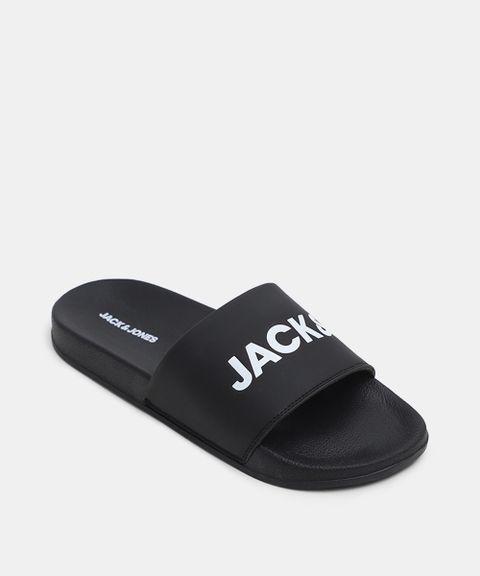 JACK & JONES Men Slides (Black , 6) - Image 8