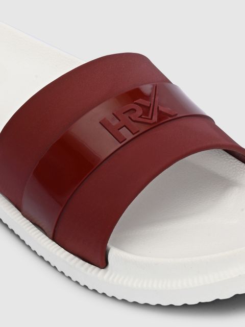 HRX by Hrithik Roshan HRX Men Slides Brown White Size 7 - Image 8