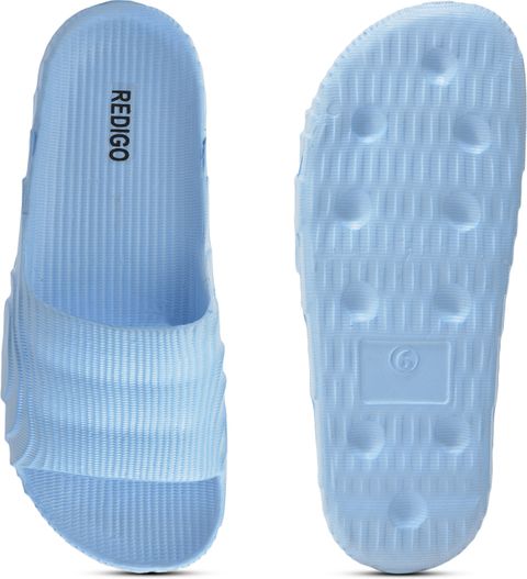 ROKKS Men Slides (Blue , 7) - Image 8