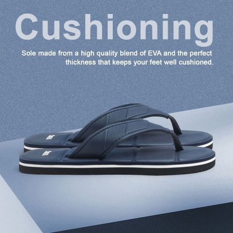 CIBEK Men Flip Flops Navy Size 8 - Image 4