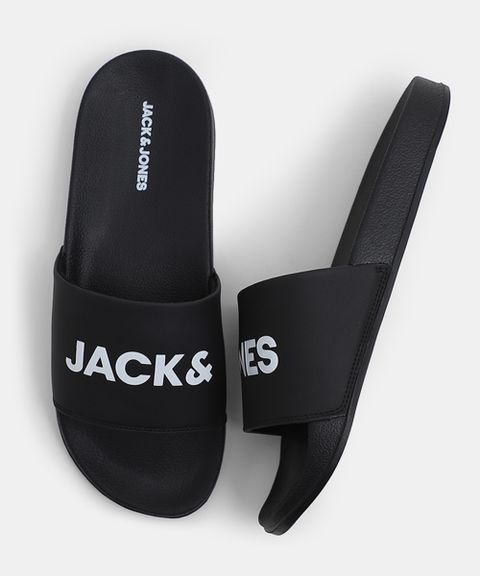 JACK & JONES Men Slides (Black , 6) - Image 7