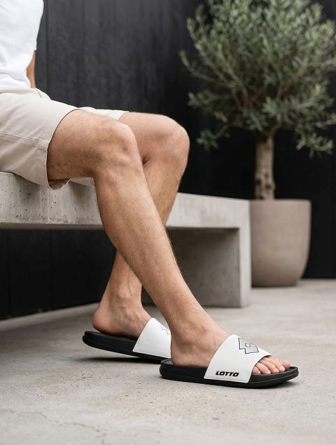 LOTTO Men Slides (Black , 6) - Image 8