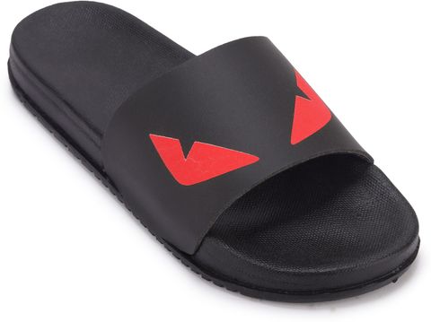 Lavavs Unisex Slides Black Red Size 7 - Image 7