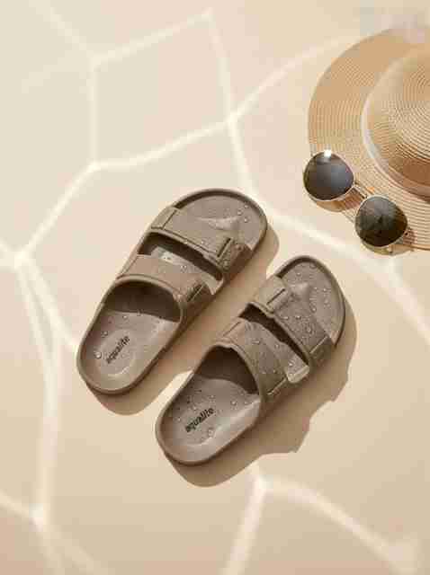 Aqualite Men Slides Brown Size 7 - Image 5
