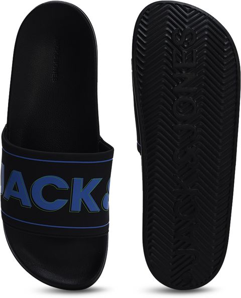 JACK & JONES Men Slides Black Size 6 Euro - Image 6