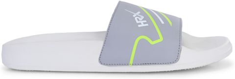 HRX by Hrithik Roshan HRX Men Slides (Grey, Off White, Green, Size 8) - Image 6