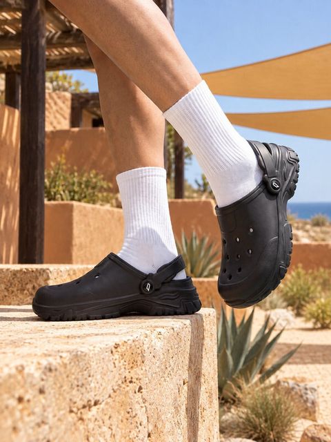 bacca bucci Men Slides (Black, 7) - Image 6