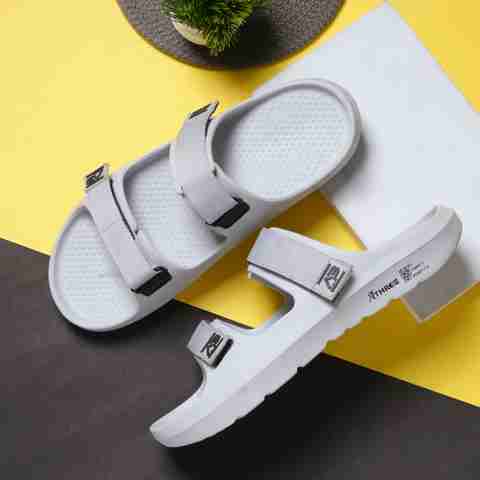 ATHREE Men Flip Flops Grey Size 11 - Image 5