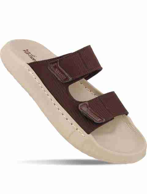 WALKAROO Men Flip Flops Brown Size 7 - Image 5