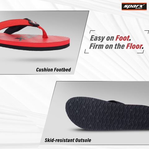 Sparx Men Flip Flops (Red , 7) - Image 8
