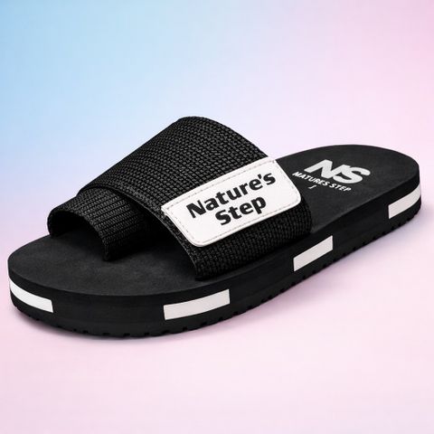 natures step Men Flip Flops Black Size 7 - Image 7
