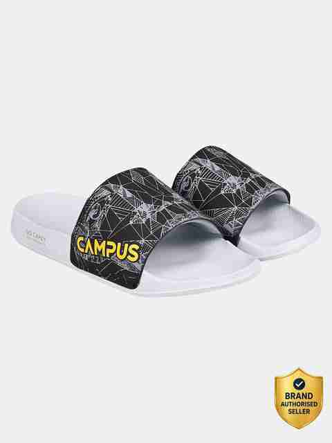 Campus Men Slides Black Size 7 - Image 3