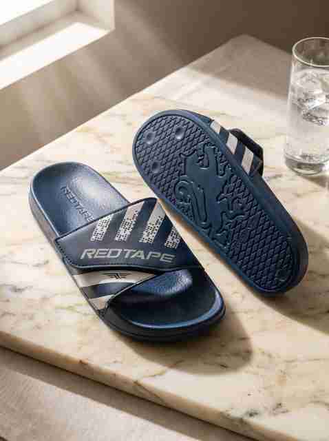 RED TAPE Men Slides Navy Size 6 - Image 5