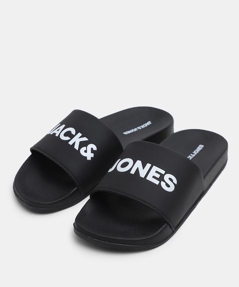 JACK & JONES Men Slides (Black , 6) - Image 6