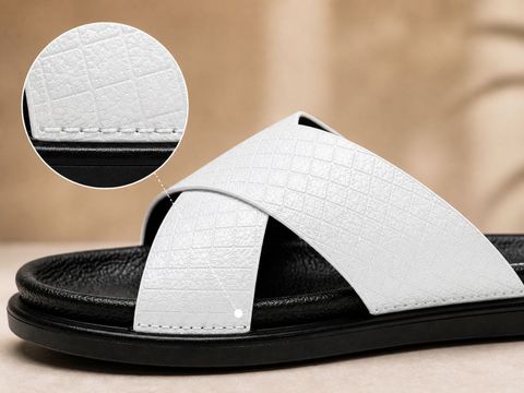 Wakefield Men Slides (White , 9) - Image 4