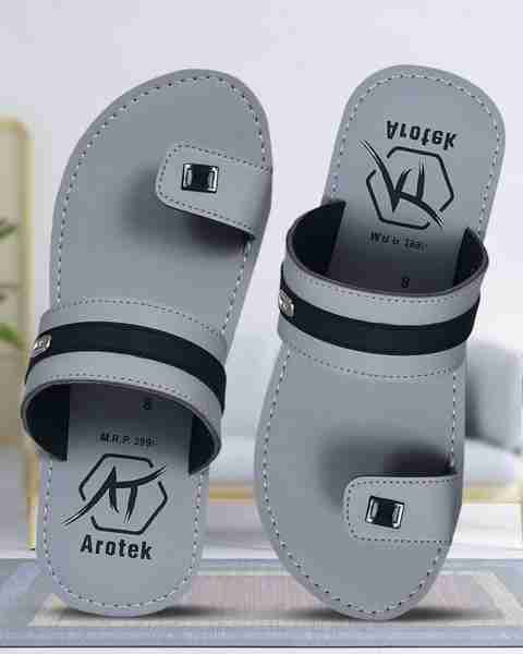 AROTEK Men Flip Flops Grey Size 7 - Image 5