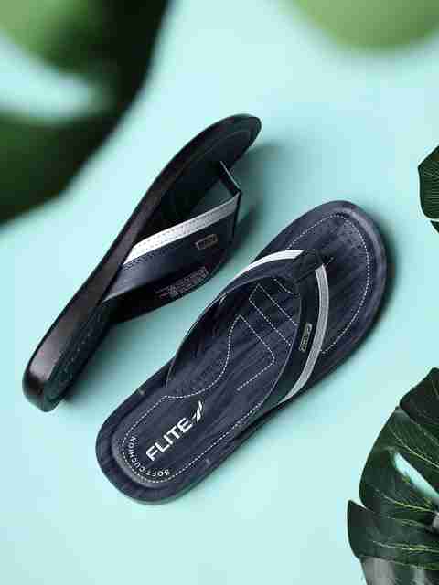 FLITE Men Flip Flops (Blue, White , 9) - Image 5