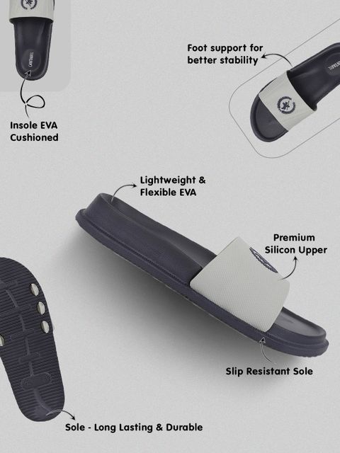 CANTABIL Men Slides (Navy , 8) - Image 6
