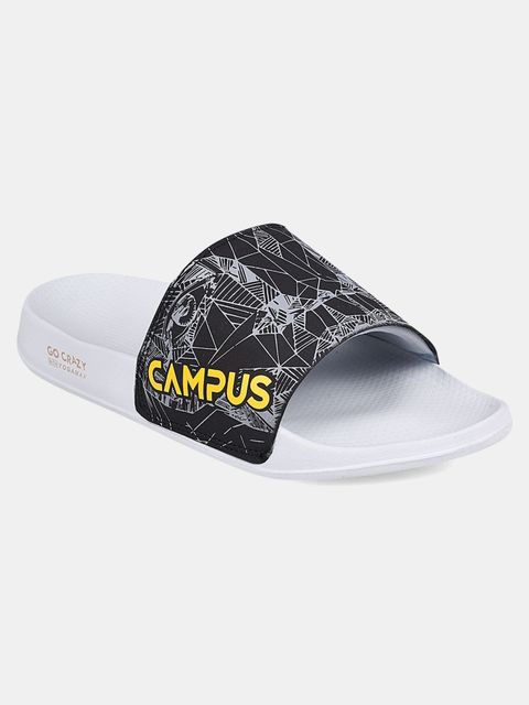 Campus Men Slides Black Size 7 - Image 4