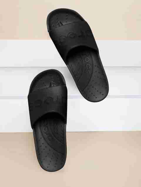 CROCS ESSENTIALS Unisex Slides (Black , 8 UK/India) - Image 5