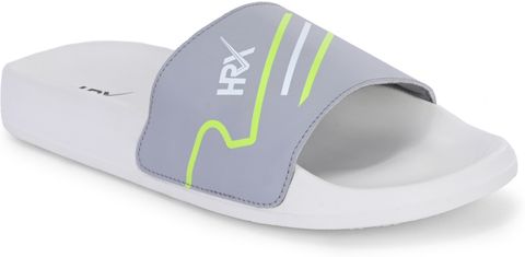 HRX by Hrithik Roshan HRX Men Slides (Grey, Off White, Green, Size 8) - Image 7