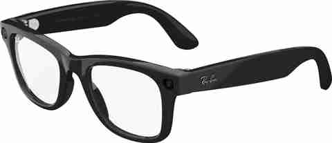 Ray-Ban Meta Wayfarer Gen 1 Smart Glasses (Shiny Black, Clear) - Image 5