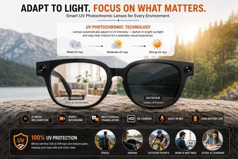 GUPTAVISION S3 ULTRA Wifi AI Smart Glasses with 8MP Camera - Image 5