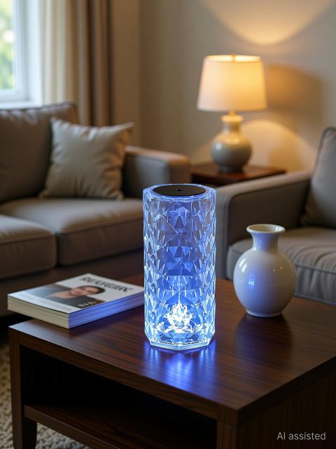 Refulgix Crystal Lamp 16 Color Changing Rose USB Rechargeable 20cm - Image 5