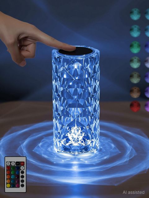 Refulgix Crystal Lamp 16 Color Changing Rose USB Rechargeable 20cm - Image 6