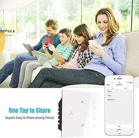 HomeMate Wi-Fi Smart Fan Regulator Touch Switch (White) - Image 6
