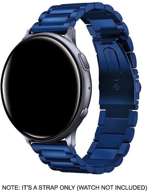 KHR Metal Strap for NoiseFit Twist (Sona Gold, Blue) - Image 7