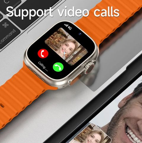 Correngo Android OS/Play Store - Unlimited Apps/5G SIM/Fitness/Wi-Fi/UPI/GPS/Dual Camera Smartwatch (Orange Strap, Free Size) - Image 5