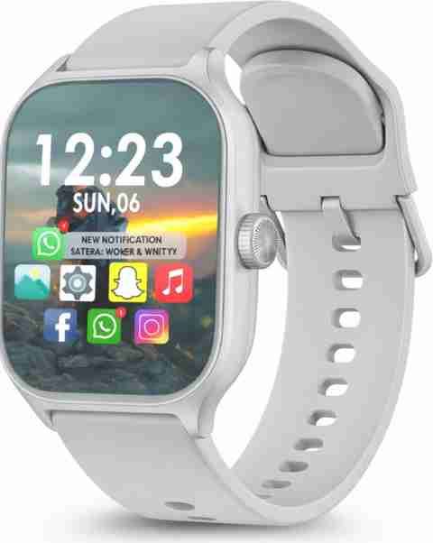 MVC ENTERPRISE H9 PRO MAX SMART WATCH Smartwatch Smartwatch (Grey Strap, Regular Size) - Image 5