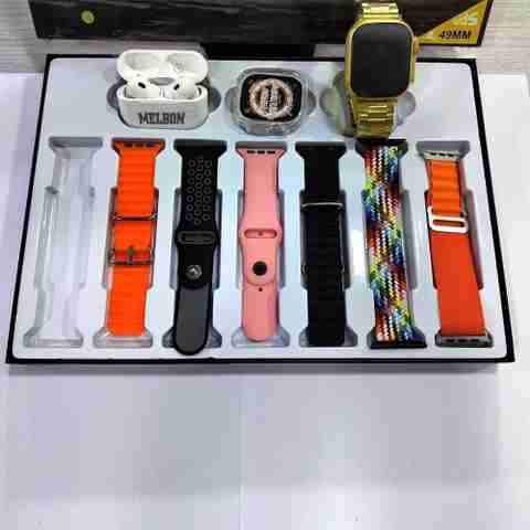 Melbon H20 Bluetooth Calling Smartwatch with Earpods, Multicolor Strap - Image 5